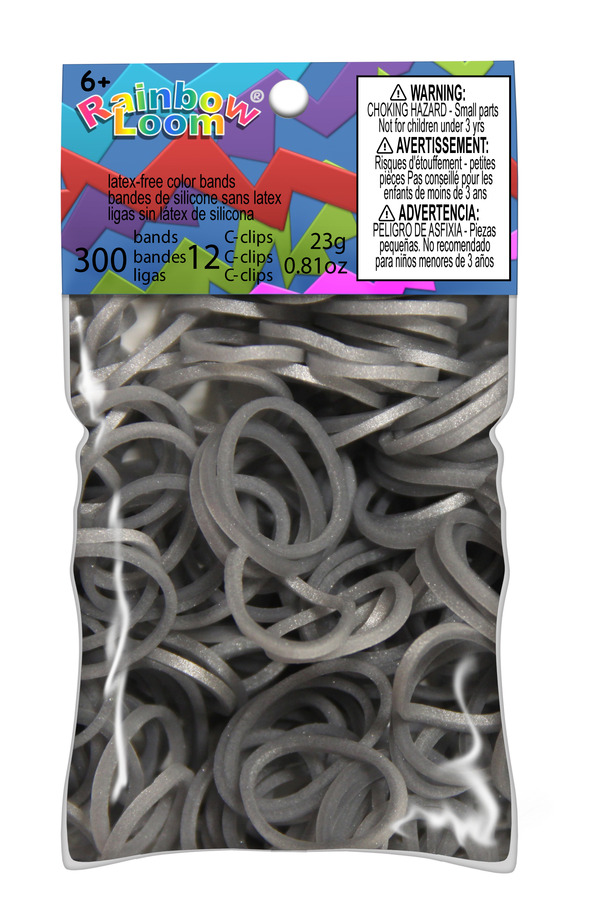 Buy Metallic Silver Bands for Rainbow Loom Australia/New Zealand