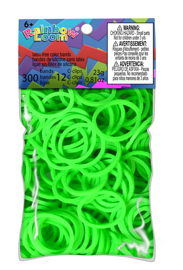 Buy Neon Green Bands for Rainbow Loom Australia/New Zealand Rainbow