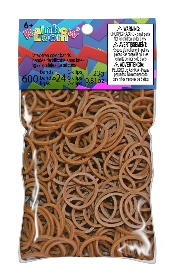 Buy Official Rainbow Loom Caramel Brown Rubber Bands Australia/New