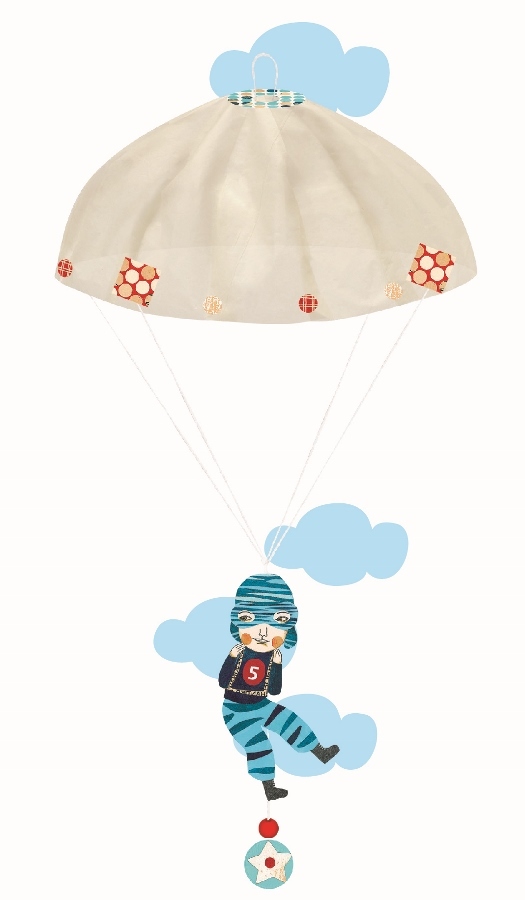 Djeco Boys Team Paper Parachutes Kirigami Paper Craft Activity Kit