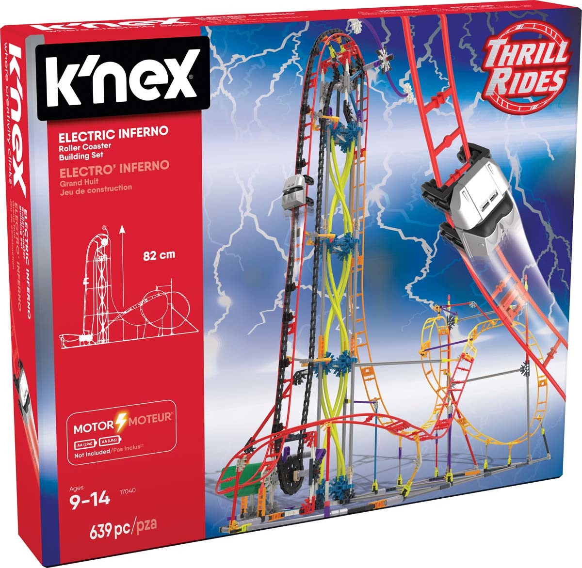 K'NEX Thrill Rides Electric Inferno Roller Coaster ConstructionK'NEX