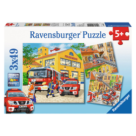 Ravensburger Fire Brigade Run Jigsaw Puzzle 3x49pc