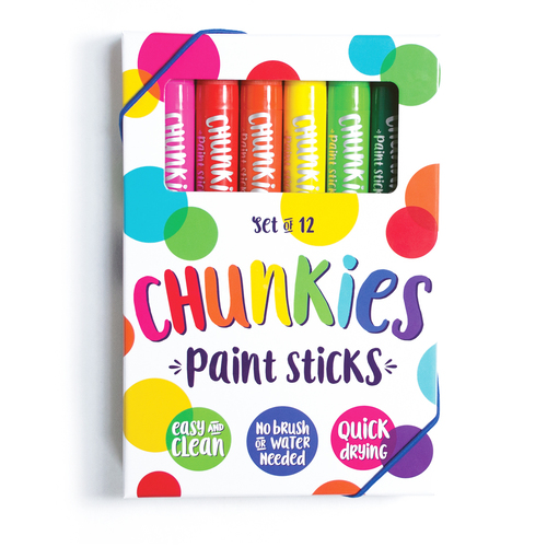 Ooly Chunkies Paint Sticks 12 Pack