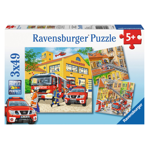 Ravensburger Fire Brigade Run Jigsaw Puzzle 3x49pc
