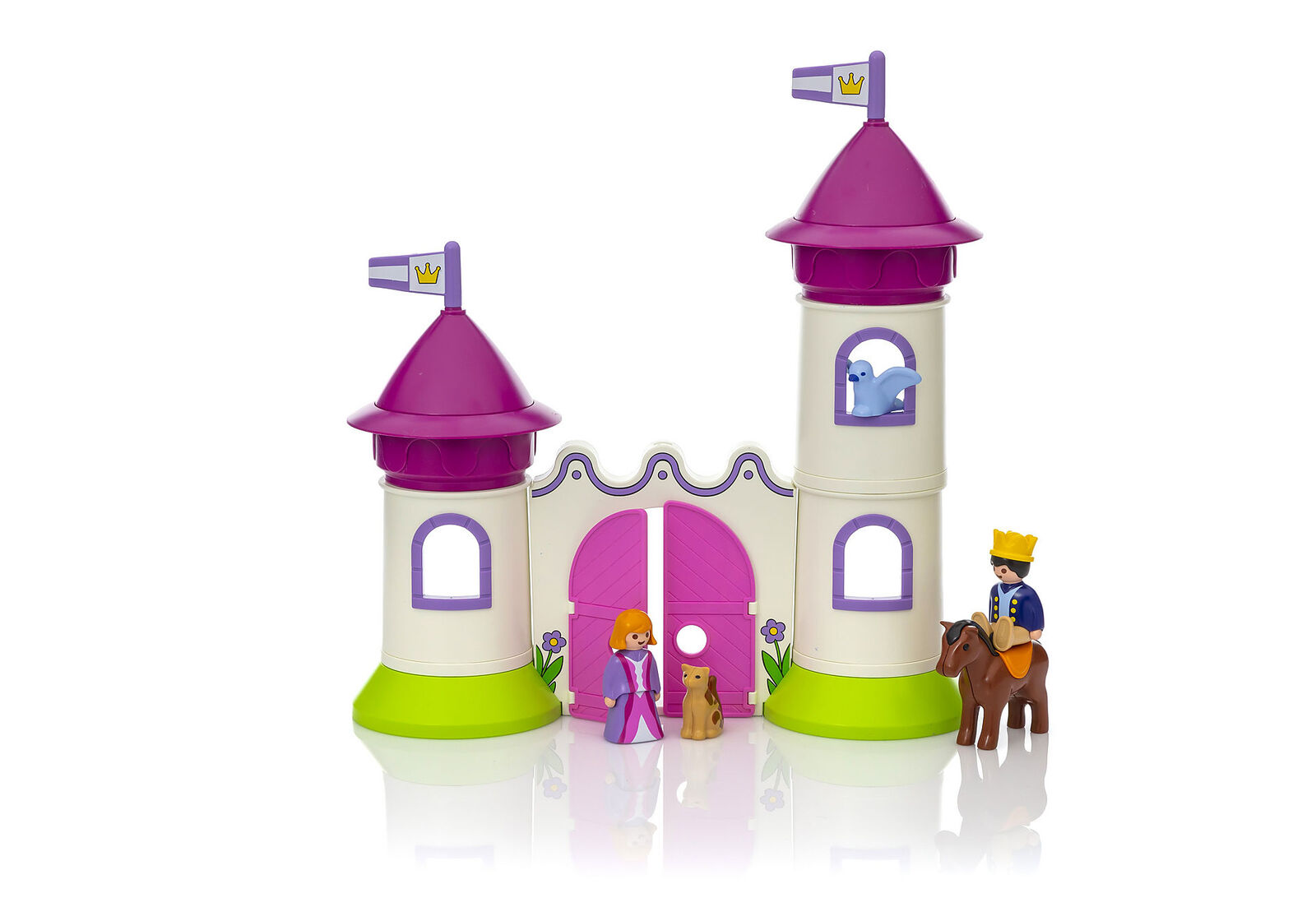 Playmobil 1.2.3 | Castle with Stackable Towers 9389 ...