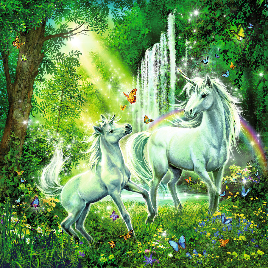 ravensburger beautiful unicorns kids jigsaw puzzle 3x49p