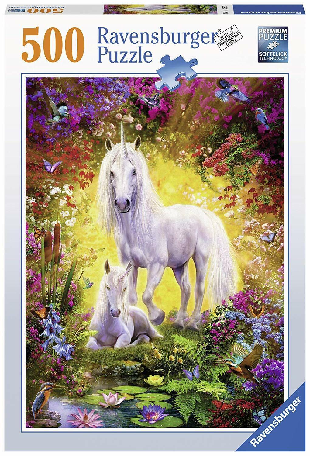 Ravensburger Unicorn and Foal Jigsaw Puzzle 500pc Puzzles For Adults