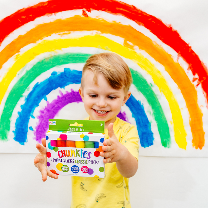 Ooly Chunkies Paint Sticks x 6 Paint Sticks for Toddlers Kids