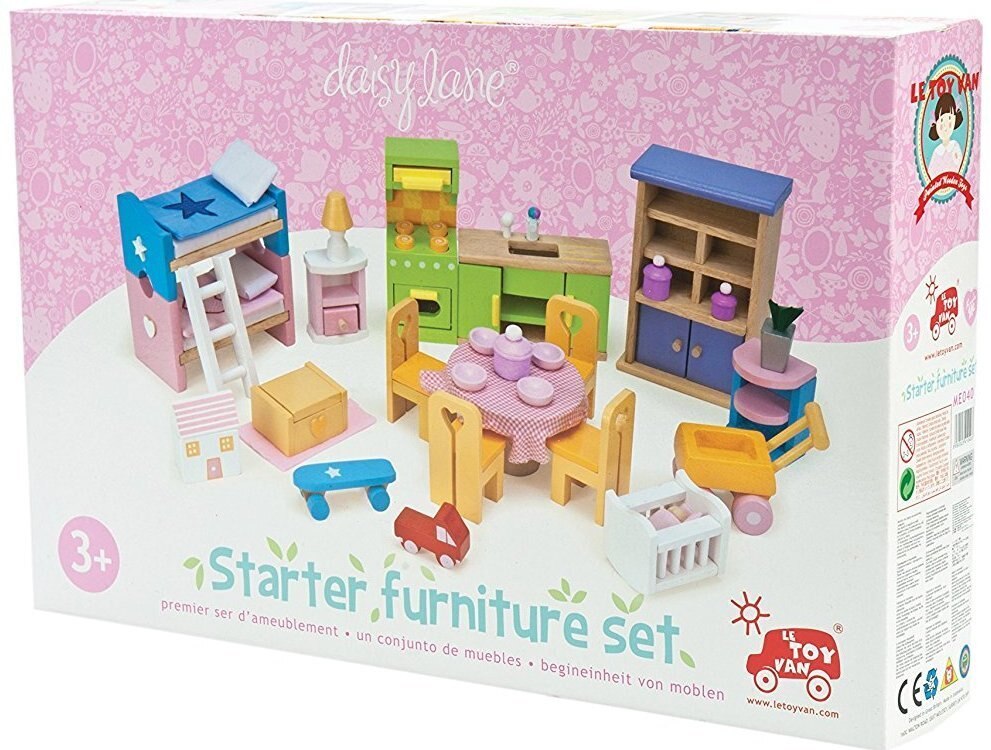 Le Toy Van Daisylane Starter Furniture Set Wooden Dollhouse Furniture Australia