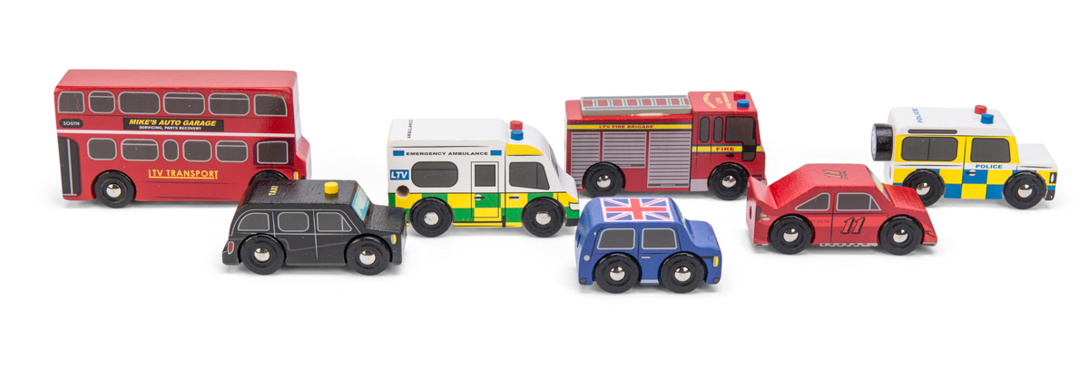 Le Toy Van London Car Set Toys For Boys Wooden Toy Cars