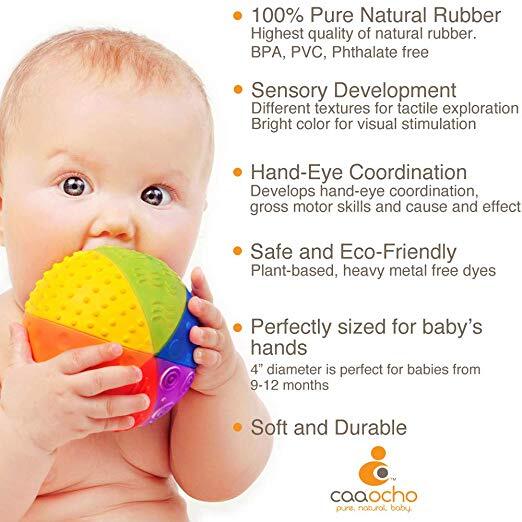 caaocho rainbow sensory ball