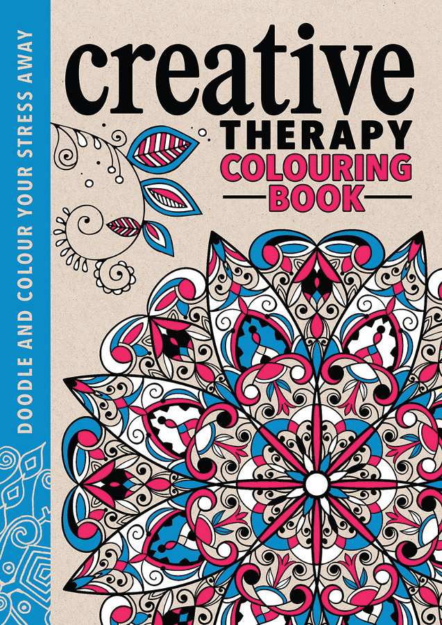 Creative Therapy Colouring Book For Teens Adults