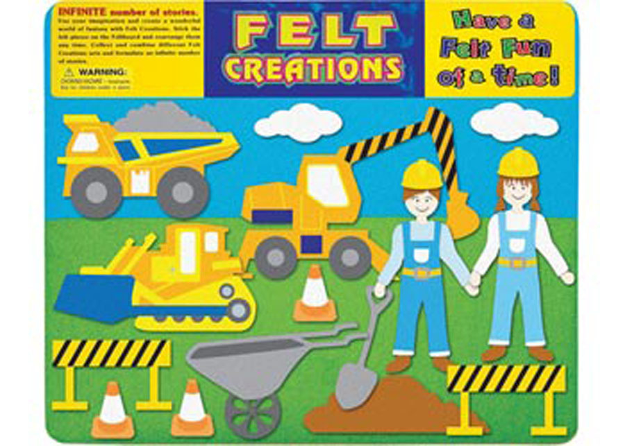 Felt Creations Construction Felt BoardFelt Board Educational