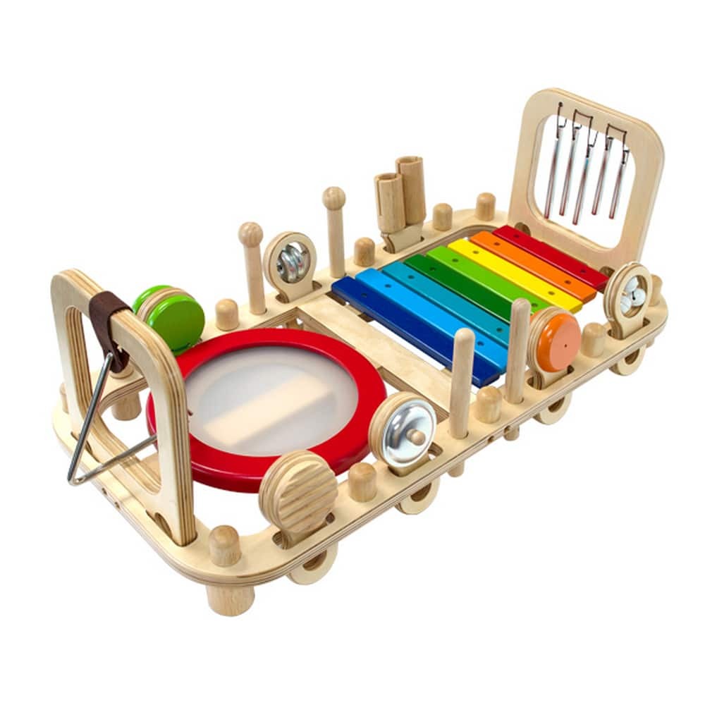 wooden musical activity centre
