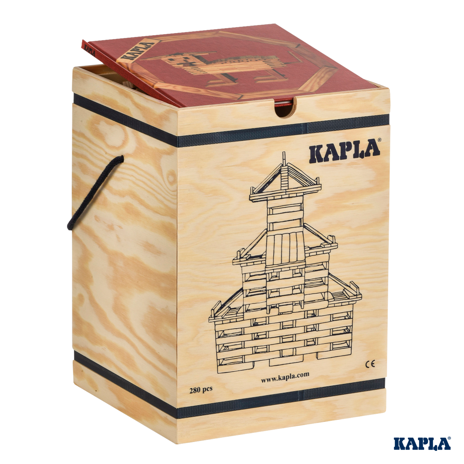 Kapla 280 Case Natural Wooden Planks Set Stem Montessori Toys Kapla Keva Blocks Australia