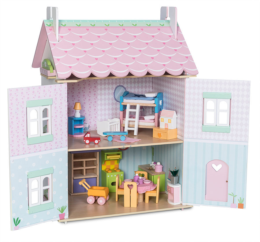 Le Toy Van Sweetheart Cottage Wooden Toy Dolls House Wooden Dollhouse Furniture & Toys Australia