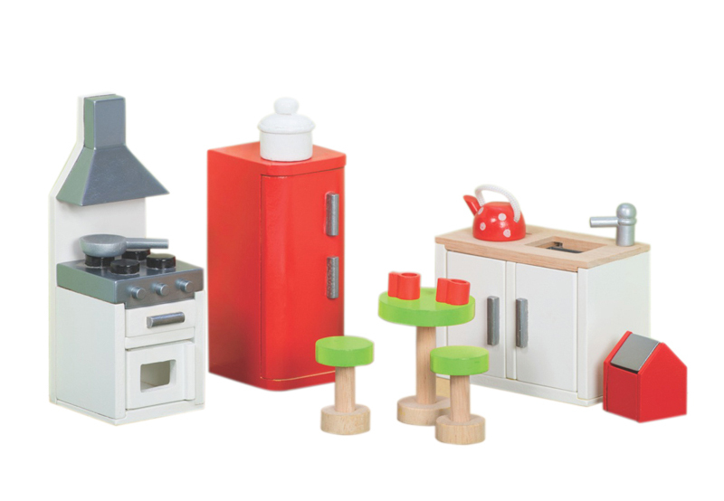 wooden dolls house furniture pack