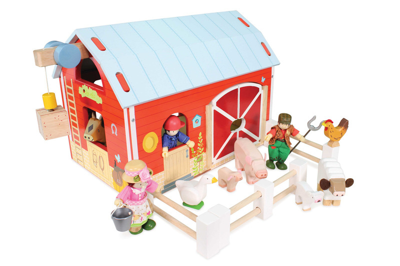 toy farm barn set