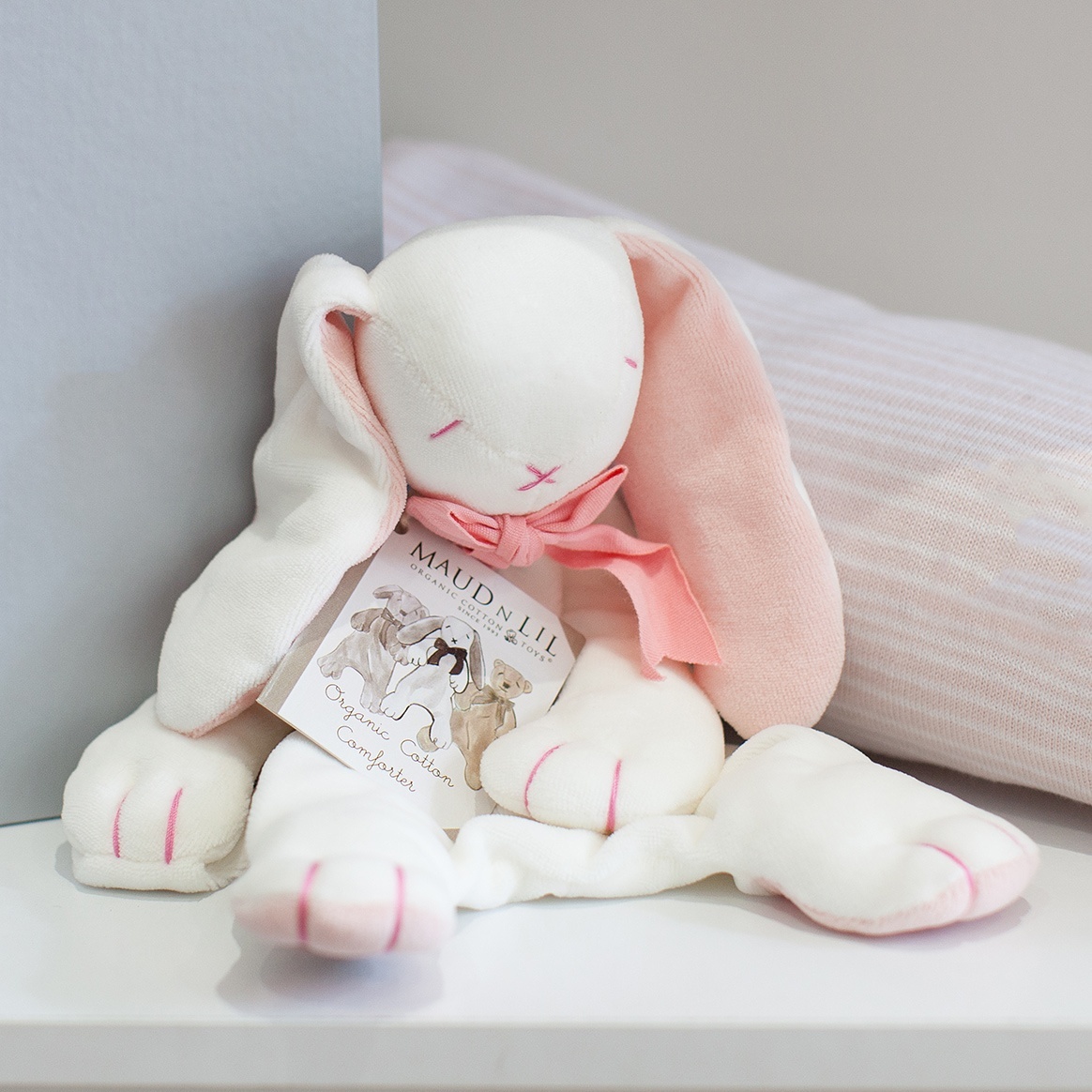 Maud N Lil Organic Cotton Baby Comforter Rose The Bunny Baby Maud N Lil Organic Cotton Baby Comforter Rose The Bunny Baby