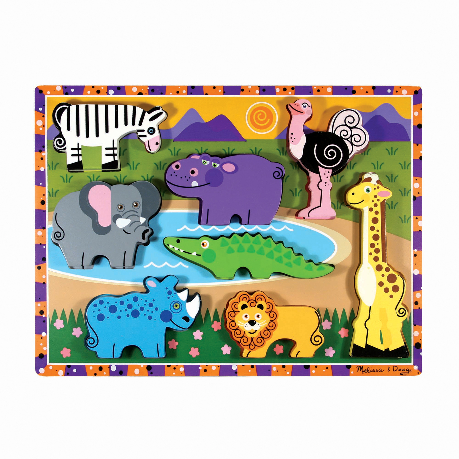 chunky wooden puzzles for toddlers
