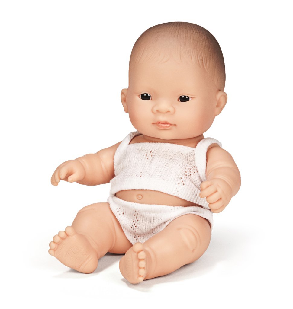 Miniland Doll - Anatomically Correct Baby, Asian Girl and 
