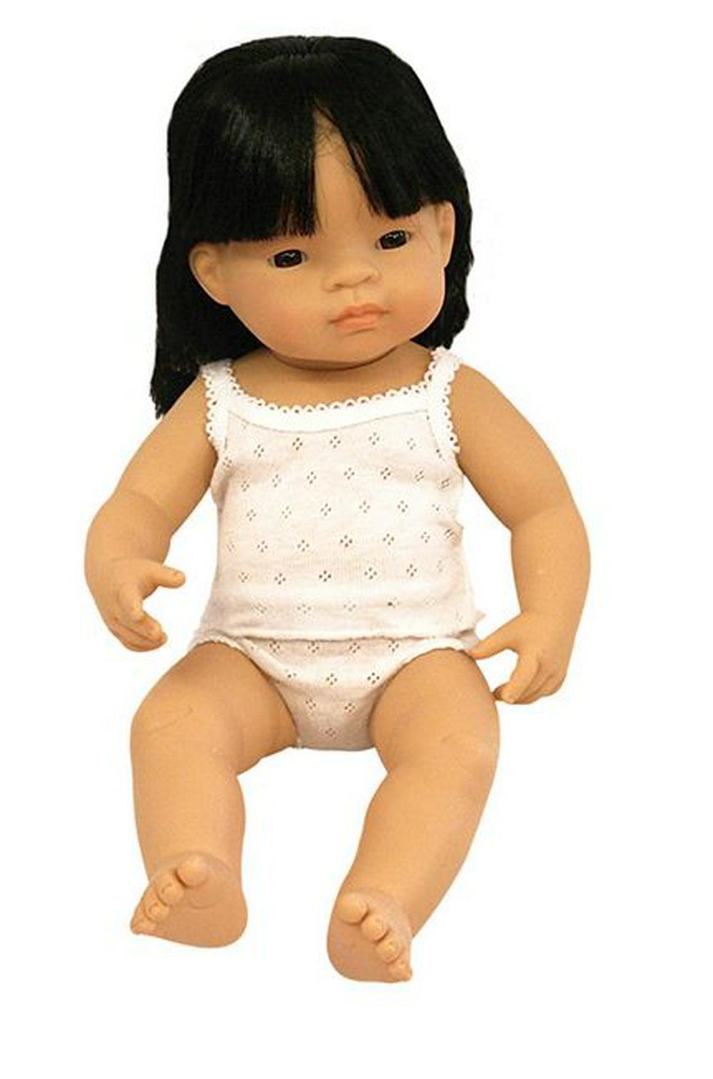 miniland doll caucasian girl 38cm