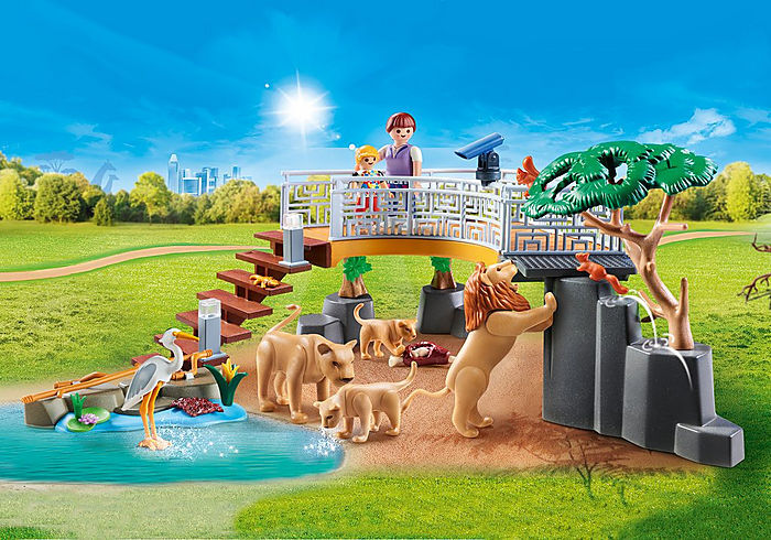 Playmobil Family Fun Outdoor Lion Enclosure 70343