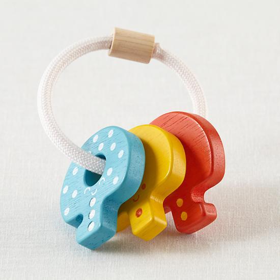 Plan Toys Baby Keys Rattle Wooden Eco Toy Beautiful Wooden Eco friendly Baby Toys