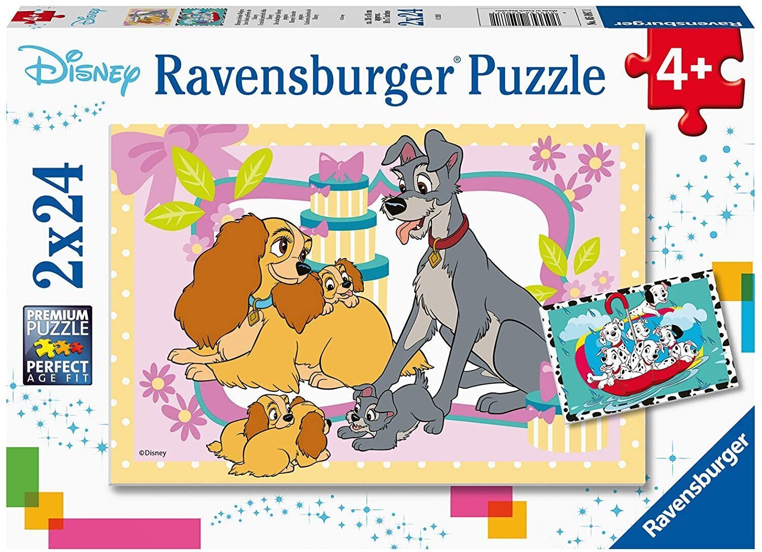 Ravensburger Disneys Favourite Puppies 2x24pc Jigsaw Puzzle Quality