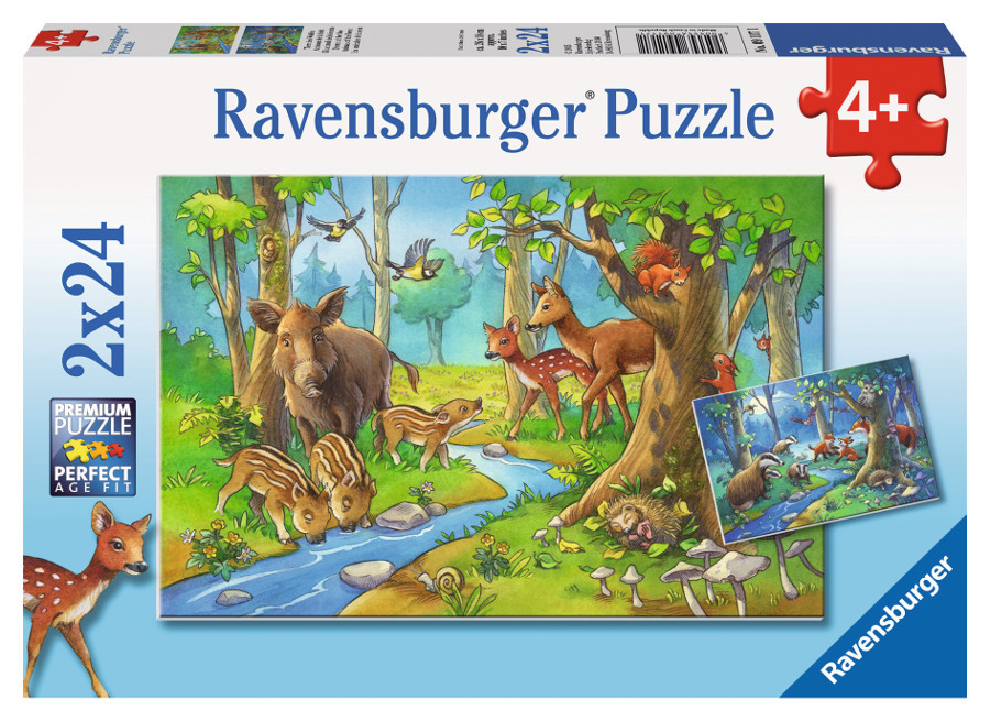 Jigsaw Puzzle 1000 Pieces Picture Deer Nature Forest Educational Adults Children 