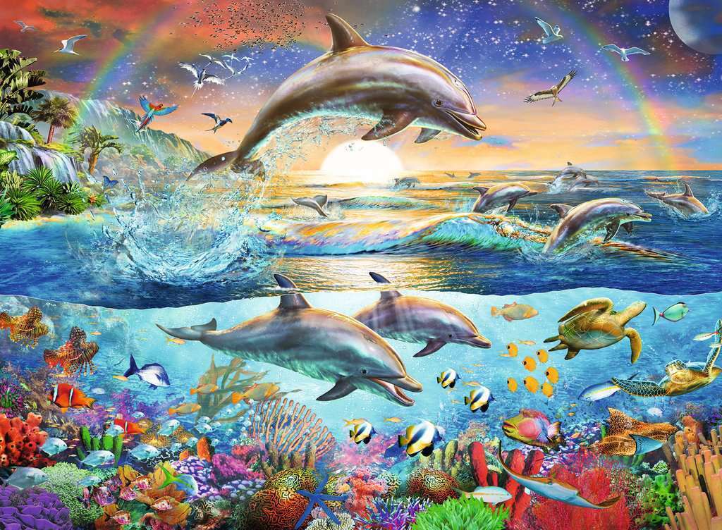 RAVENSBURGER, Jigsaw Phosphorescent 200 Parts Underwater Paradise