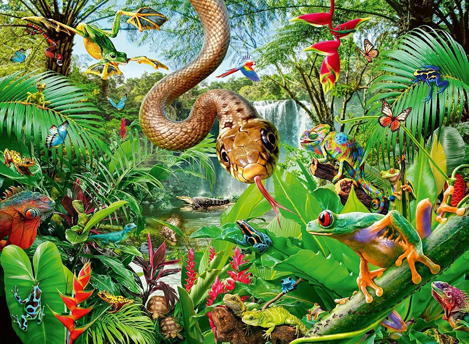Ravensburger Reptile Resort 300pc Jigsaw Puzzle | Best Range of Animal Jigsaw Puzzles for Kids Ravensburger Reptile Resort 300pc Jigsaw Puzzle | Best Range of Animal Jigsaw Puzzles for Kids