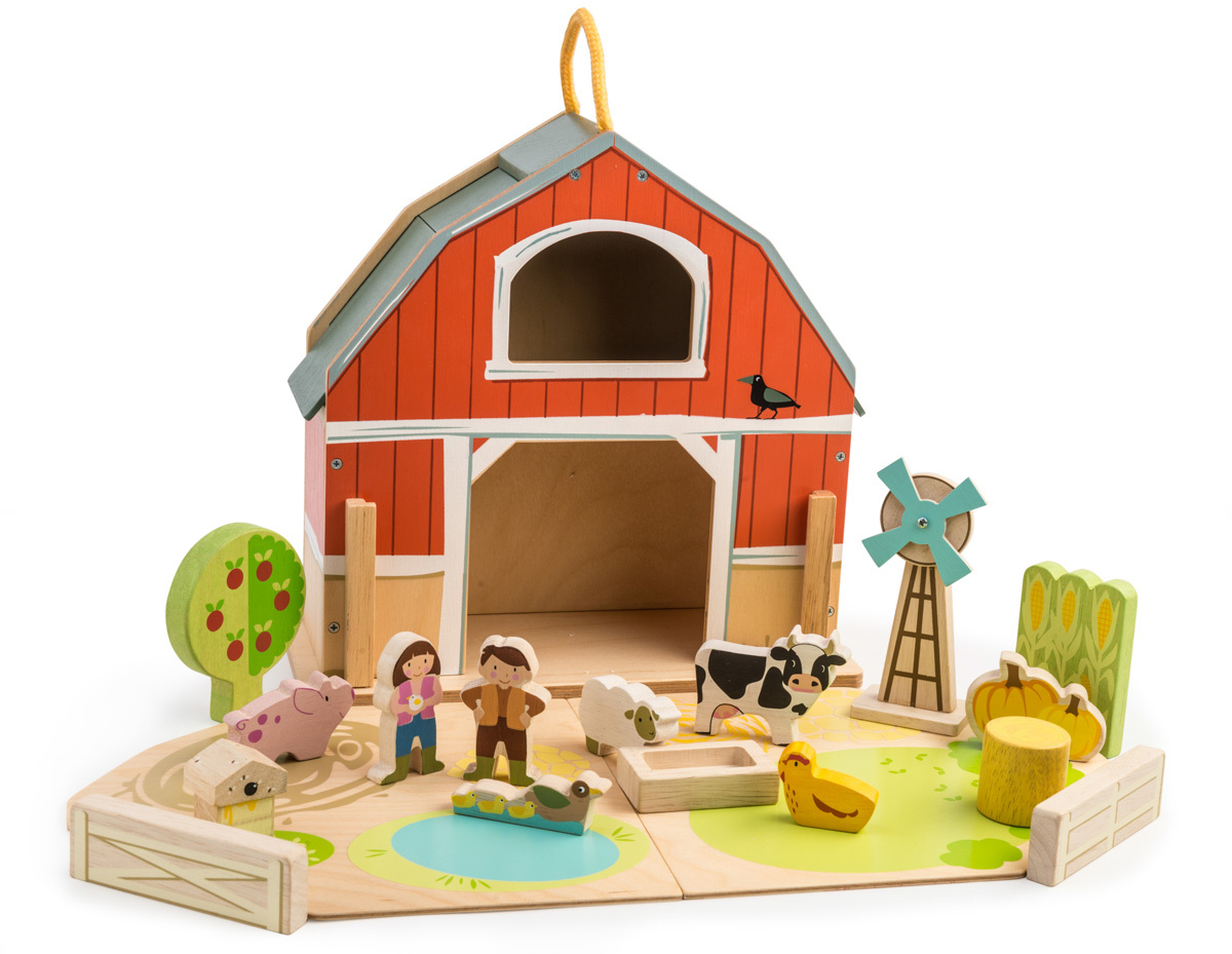 Tender Leaf Baby Barn Farm Animals Wooden Toys Noosa