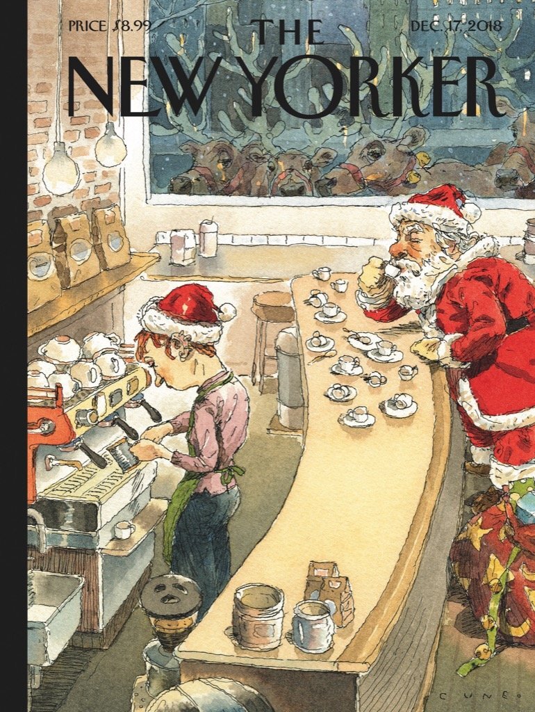 The New York Puzzle Company New Yorker Santas Little Helpers 1000pc Jigsaw Christmas Puzzle