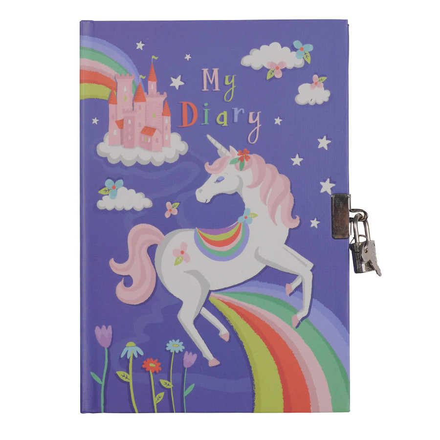Tiger Tribe Lockable Diary Unicorn RainbowsKids Lockable Diaries and Stationery Sets Australia
