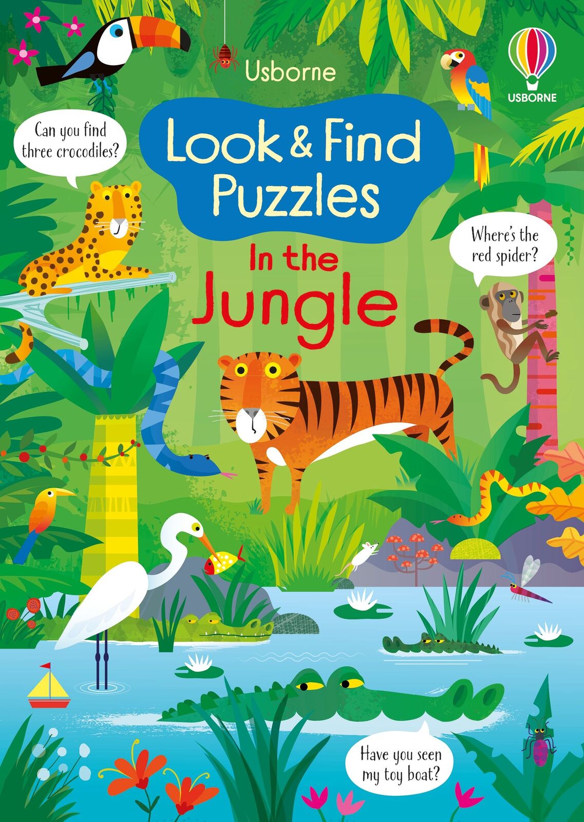 Usborne Look & Find Puzzles Jungle Rainbow Fun Travel Activity Books