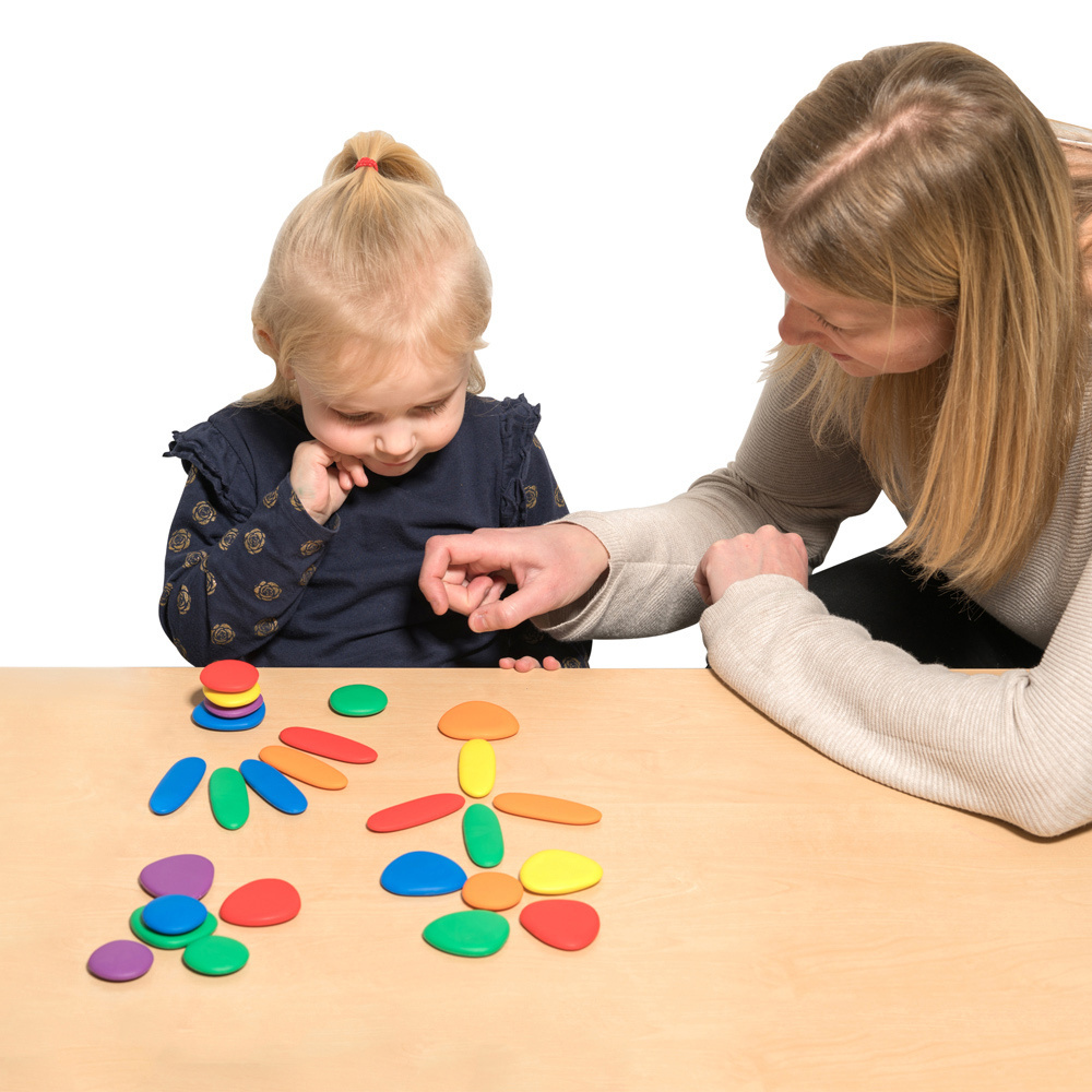 Edx Education Junior Rainbow Pebbles Early Construction Set