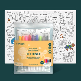 Hey Doodle - ABC Into The Wild Silicone mat