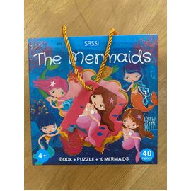 Sassi 3D Puzzle And Book Set - The Mermaids, 40pcs