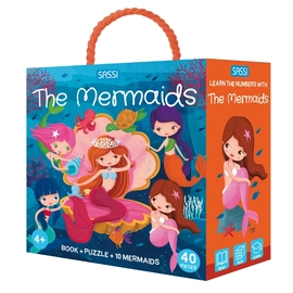 Sassi 3D Puzzle And Book Set - The Mermaids, 40pcs