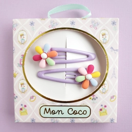 Mon Coco Rainbow Petal - Hair Clips