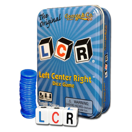 LCR - Left Centre Right Blue Tin Card Game