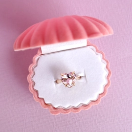 Lauren Hinkley Crystal Heart Ring With Box