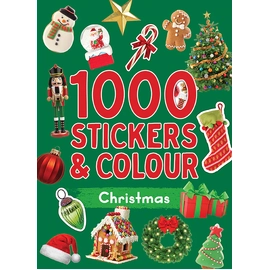 1000 Stickers & Colouring -Christmas