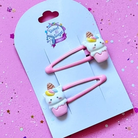 Cupcake Hair Clips