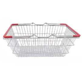 Kids Shopping Basket With Red Handle