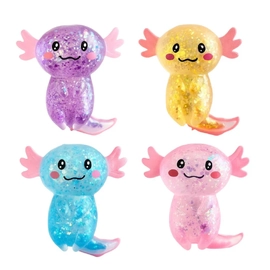 Glitter Axolotl Squish Toy