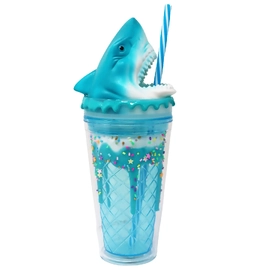 Shark Drinking Cup - Blue