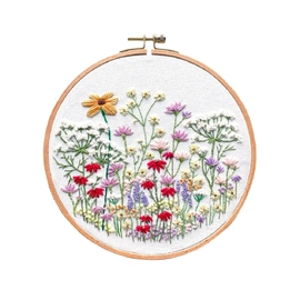Meadow Wildflowers Embroidery Kit