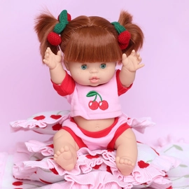 Cherry Dolls Top & Bloomer Shorts Set 34 - 38cm Dolls
